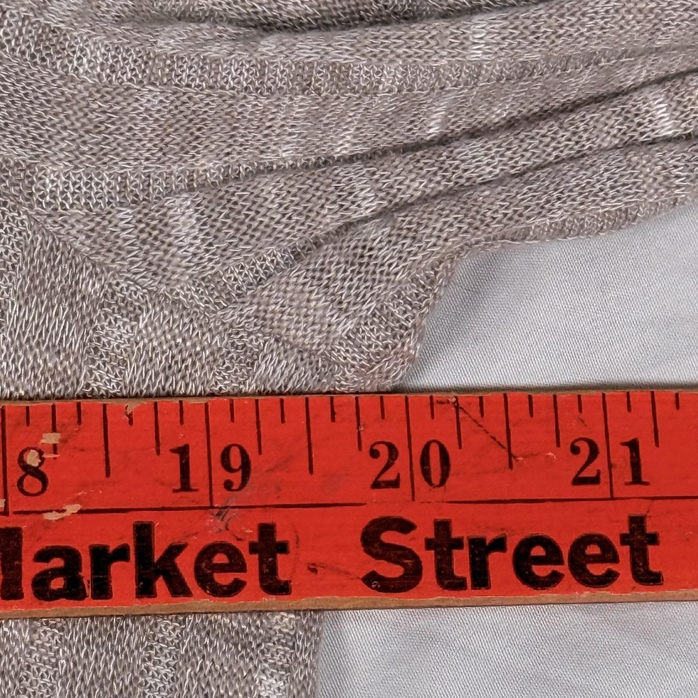 Ivanka Trump Sweater Medium Beige Layered Hem Knit Long Sleeve Top Lightweight - Picture 10 of 12
